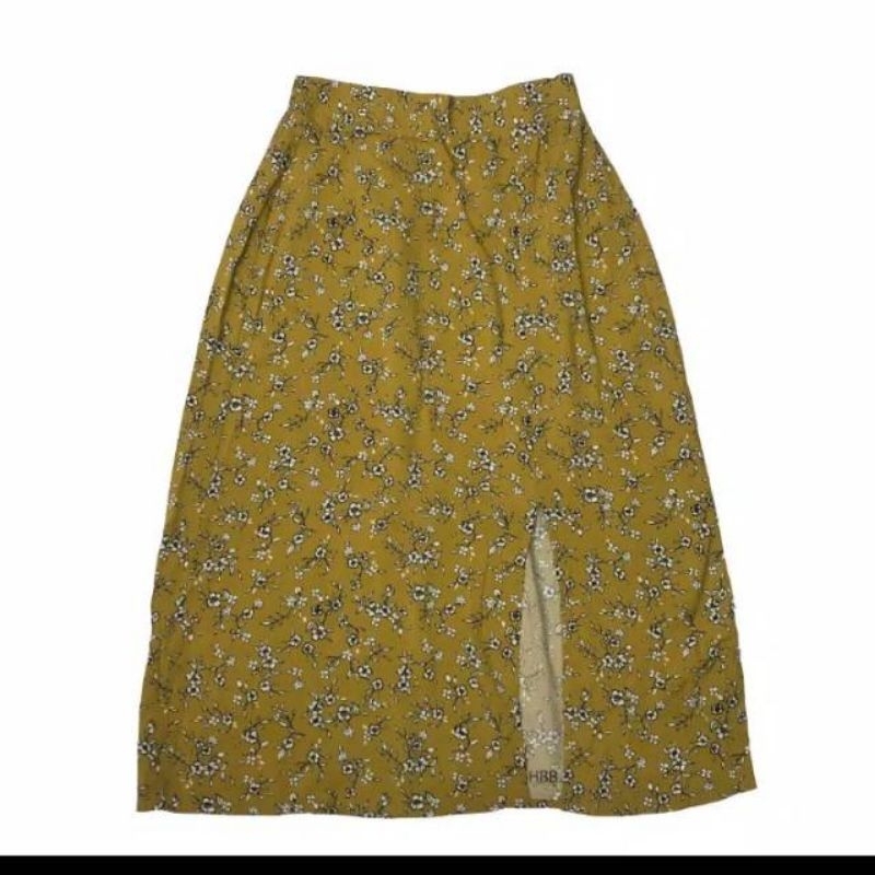 ROK BUNGA KUNING BAHAN KATUN AN*KO