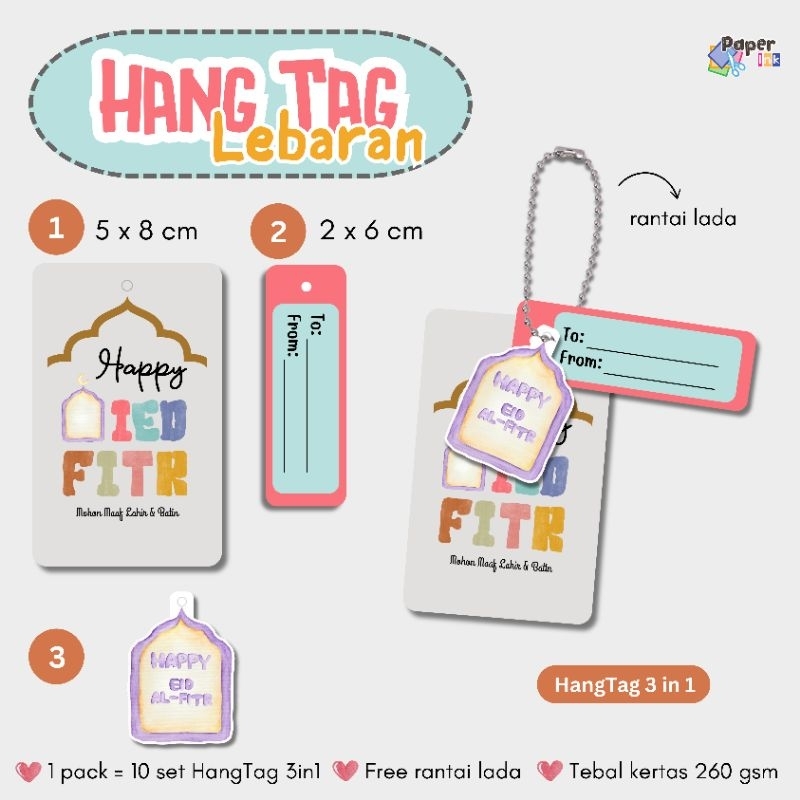 

HangTag 3 in 1, Edisi Lebaran (harga untuk 1 pcs)