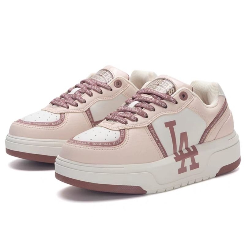 Sepatu MLB Chunky Liner Varsity LA Dodgers Pink / MLB Original