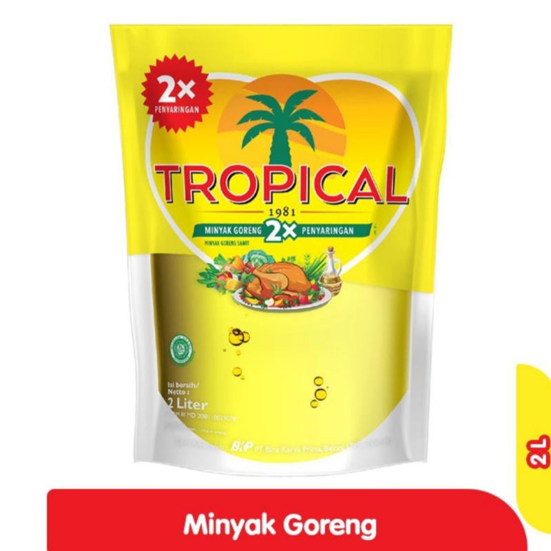 

TROPICAL minyak goreng isi ulang 2L