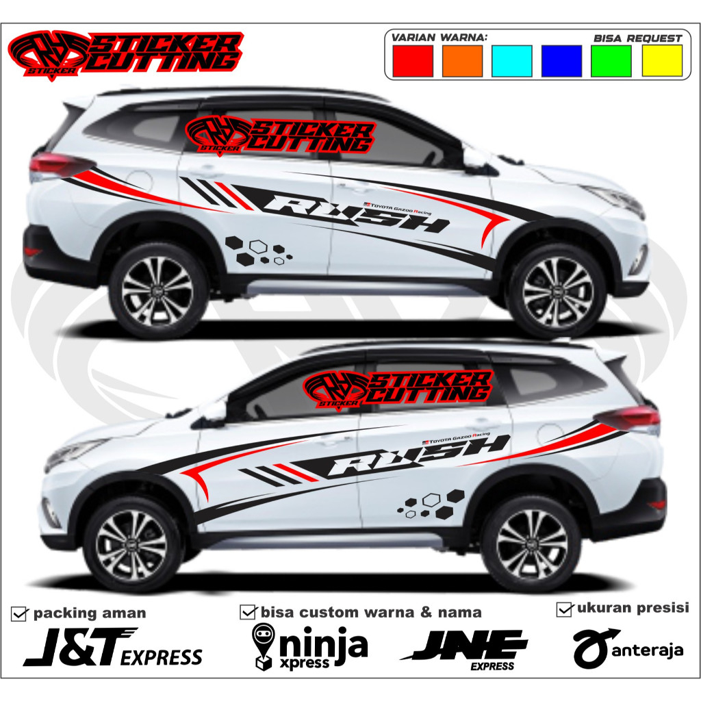 Stiker Mobil Rush Sticker Sticker Mobil Rush Terbaru