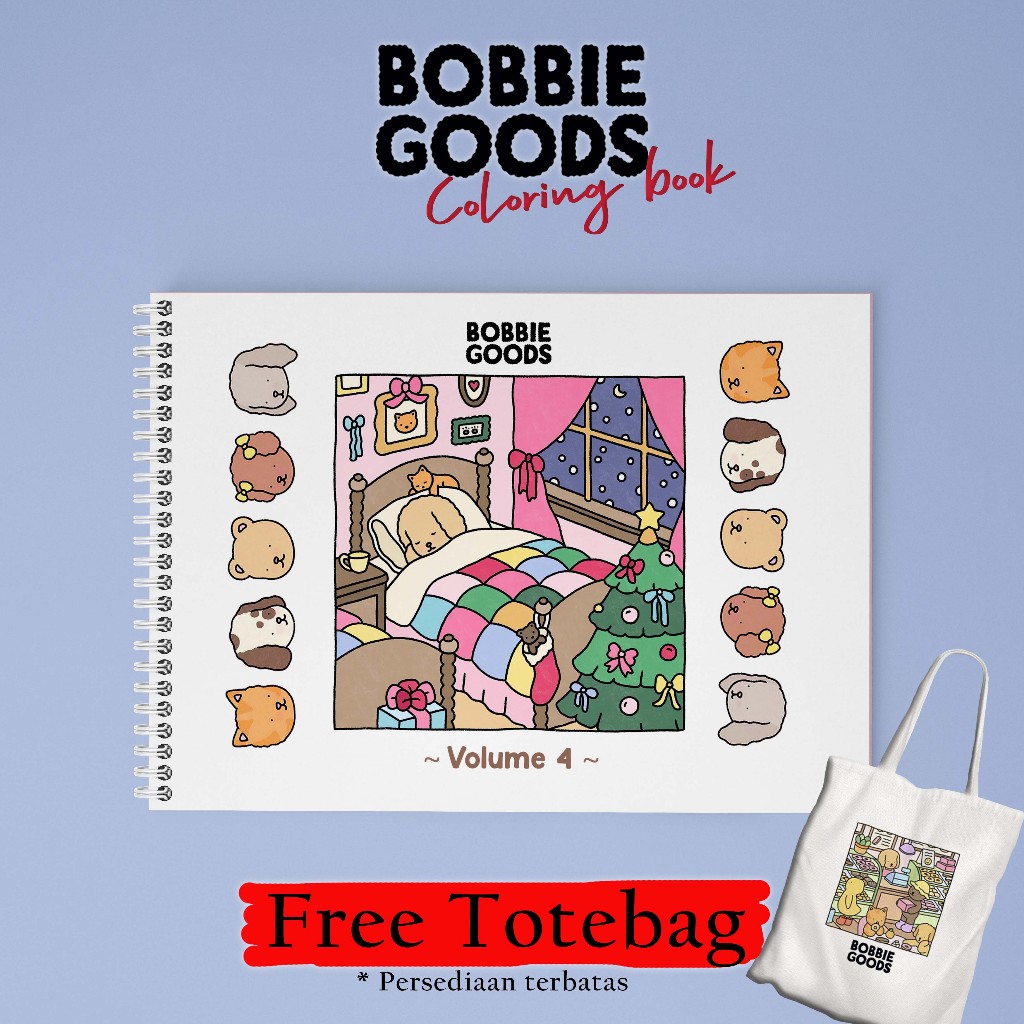 

Bobbie Goods Coloring Book Volume 4 - Free Totebag