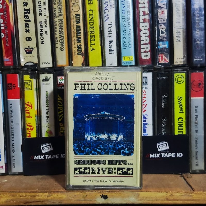 Kaset Pita - Phil Collins - Serious Hits - Live - Radio Tape - Kaset - Radio - Pemutar Kaset - Musik