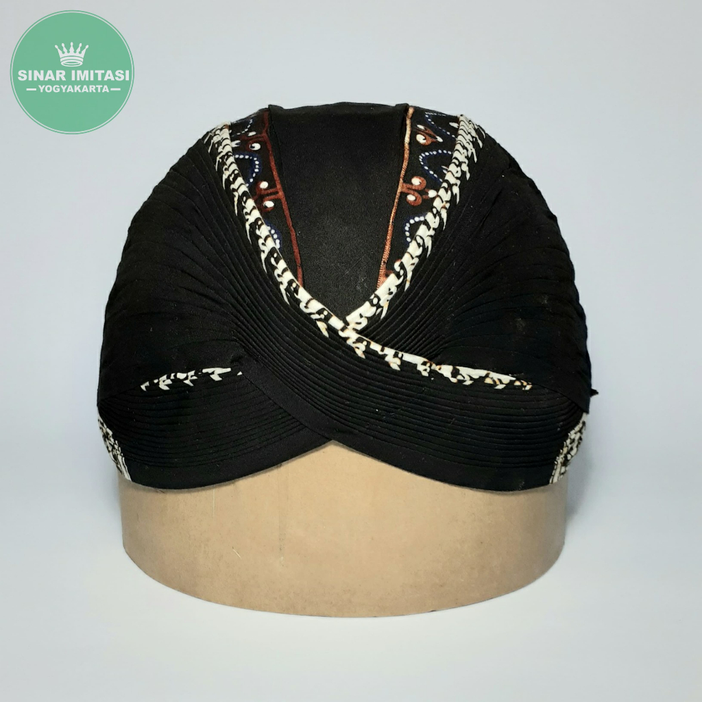 Blangkon Alusan Motif Kumitir Model Mataraman Murah Berkualitas Bisa Dicuci Dilipat Motif batik Kumi