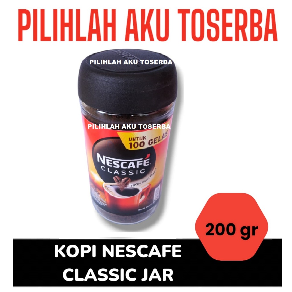 

Kopi Nescafe Classic Jar Robusta 200 gr (Harga Satuan)