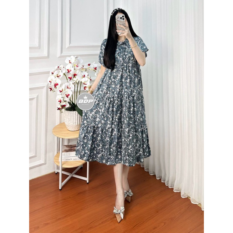 Daster Wanita Panjang | Daster Susun | Daster Susun Busui Resleting Depan