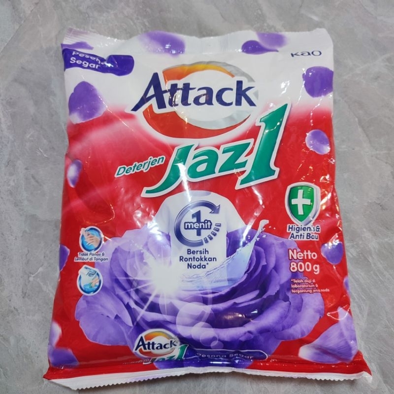Detergen Attack Jaz 1| Deterjen Bubuk 800 gram