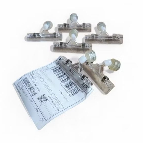 

jepitan promo/Penjepit Label magnet/Papan Tag Hanger Transparan 16cm magnet, Jepit Harga Obral, Penjepit magnet Label Papan Price Tag Harga