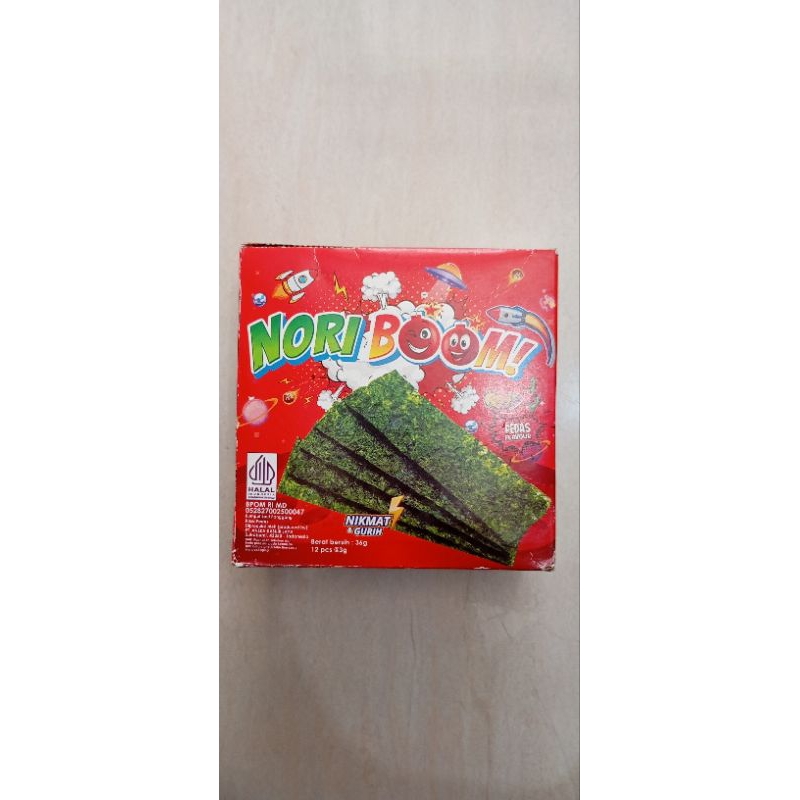 

PROMO Nori Boom rasa pedas exp 2025 feb isi 12pcs 1kotak