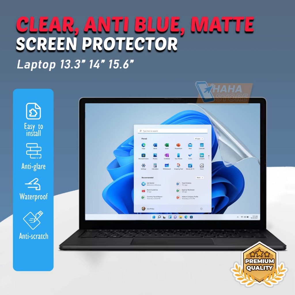 gkj_menor - Anti Gores Laptop Screen Guard 13 14 15 15.6 16 Inch Asus HP Lenovo Acer Dell Anti