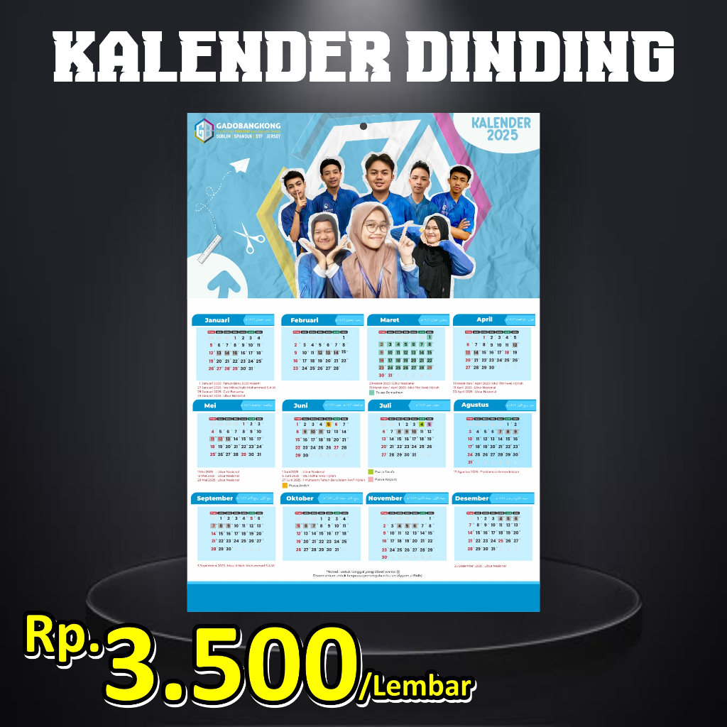 

KALENDER TAHUN BARU | KALENDER 2025 | KALENDER DINDING