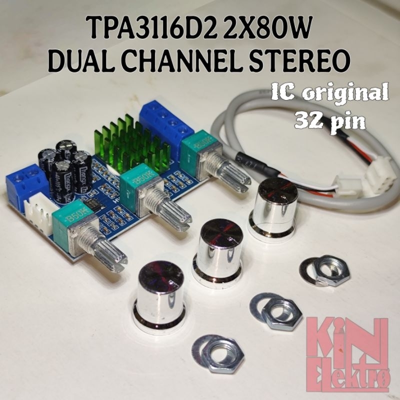 Power Amplifier TPA3116D2 2X80W Stereo IC Original 32 pin