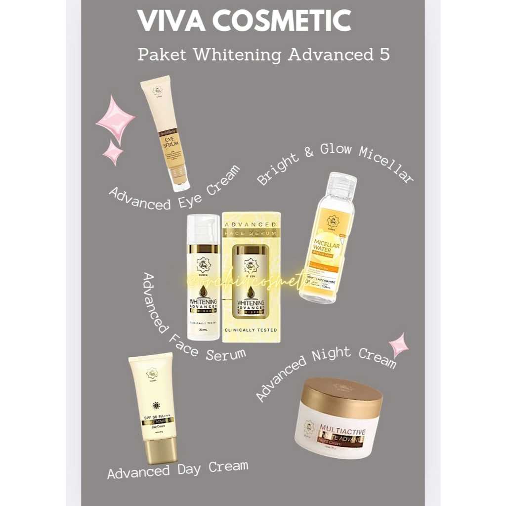 Viva Whitening Advanced / Paket Murah / Paket Whitening / Paket Hemat viva