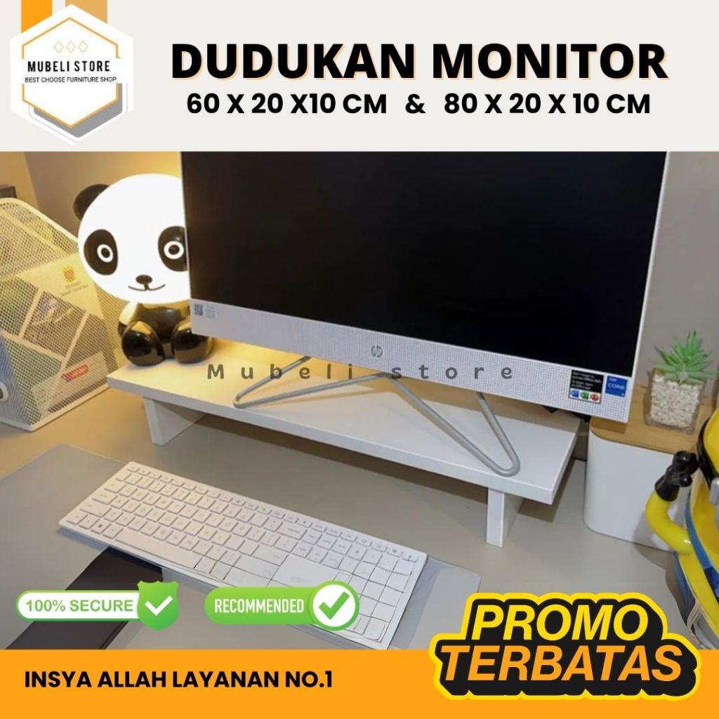 Cipta Jaya - Dudukan Monitor Meja Komputer stand standing rak laptop 27 inc pc 19 inc Panjang 60 dan
