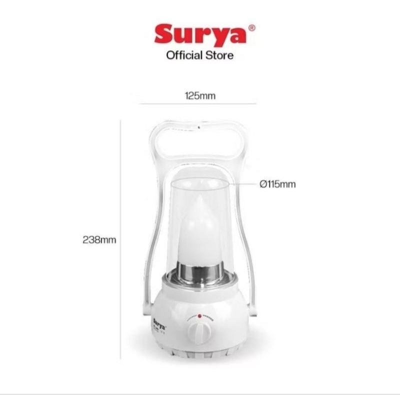 Lampu emergency Surya SHL L3903 Frosted