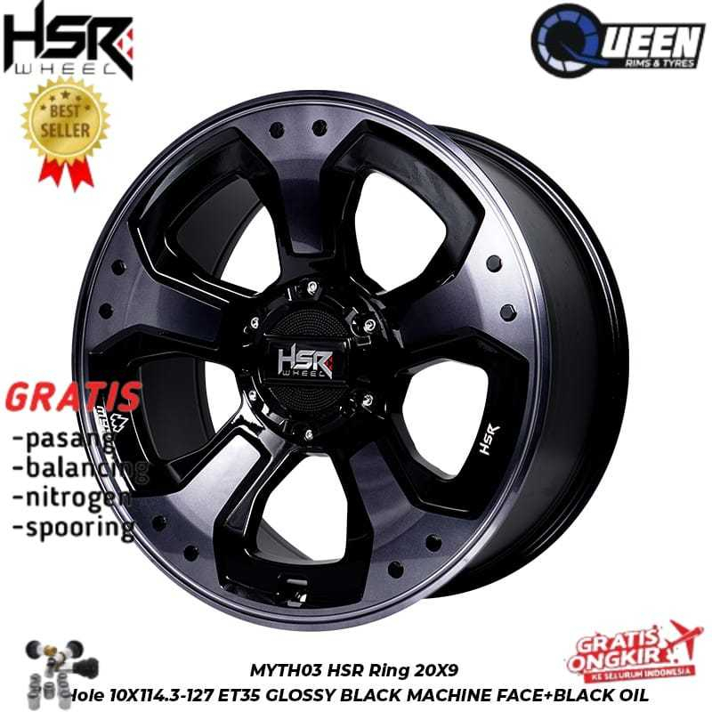 Velg Mobil  HSR R20 Crv Alphard Santafee Zenix New Grand Vitara Jeep Rubicon DodgeJourney HSR MYTH03