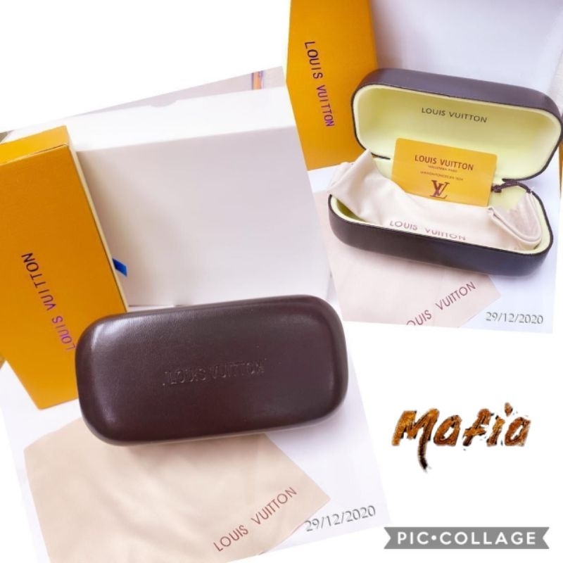 Box Kacamata LOUIS VUITTON Original Fulset Kotak Kacamata Super,Tempat Kacamata Original