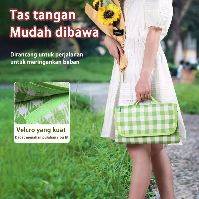 Tikar Lipat/Tikar Piknik/ Alas Piknik Untuk 100x150/150x200cm /200x300cm Karpet Piknik Portabel Baha