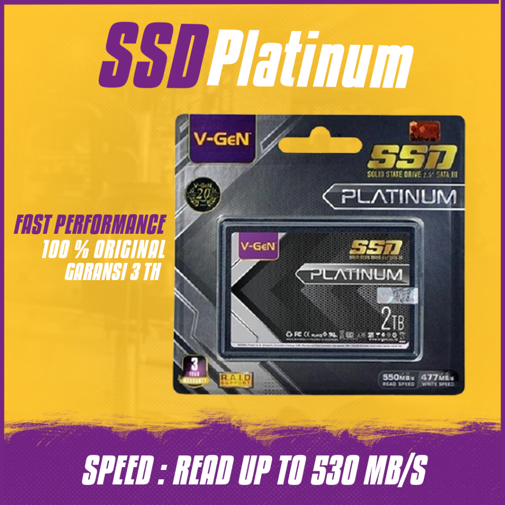 SSD VGEN 2TB SATA 3  Platinum SATA III 2,5 VGEN Original