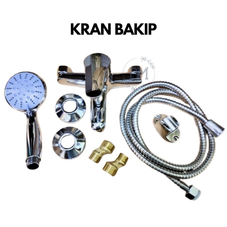 KRAN BAKIP SHOWER BANO KRAN BATHUB TOILET SET KRAN AIR DINGIN PANAS BMS