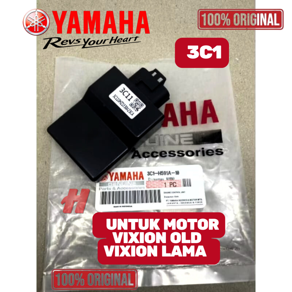 ORIGINAL GRANSI ECU ECCU KODE 3C1 VIXION OLD VIXION LAMA YAMAHA ECM VIXION OLD LAMA PRESISI ORI ASLI