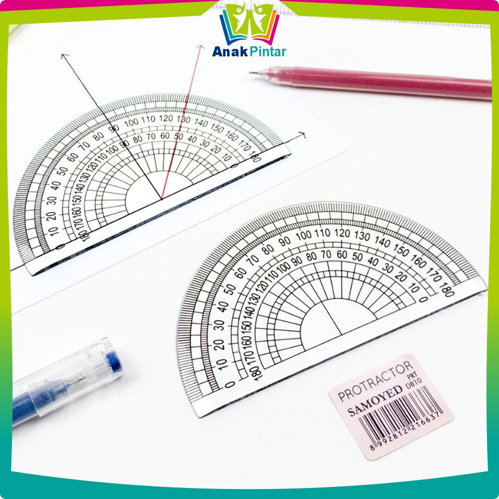 

Penggaris Busur 180 Derajat Plastik Perlengkapan Sekolah / Plastic Protractor Half Circle Ruler Serbaguna Anak Pintar A108