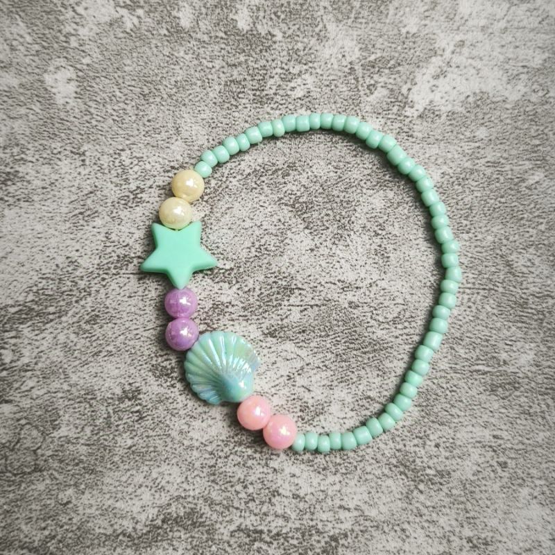 Gelang Tangan Gelang Manik Hand Made - Gelang Motif Biota Laut Biru