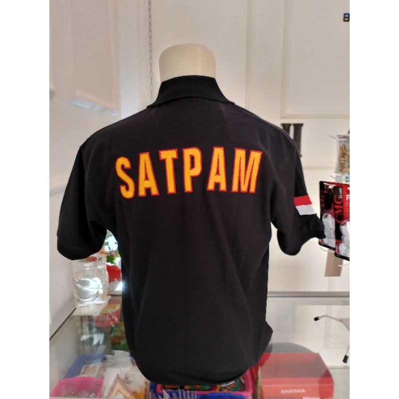KAOS POLO SATPAM KAOS KERAH SATPAM KAOS HITAM SATPAM