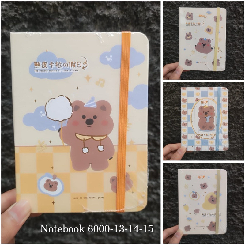 

Notebook A6 karet karakter tebal 6000-13-14-15