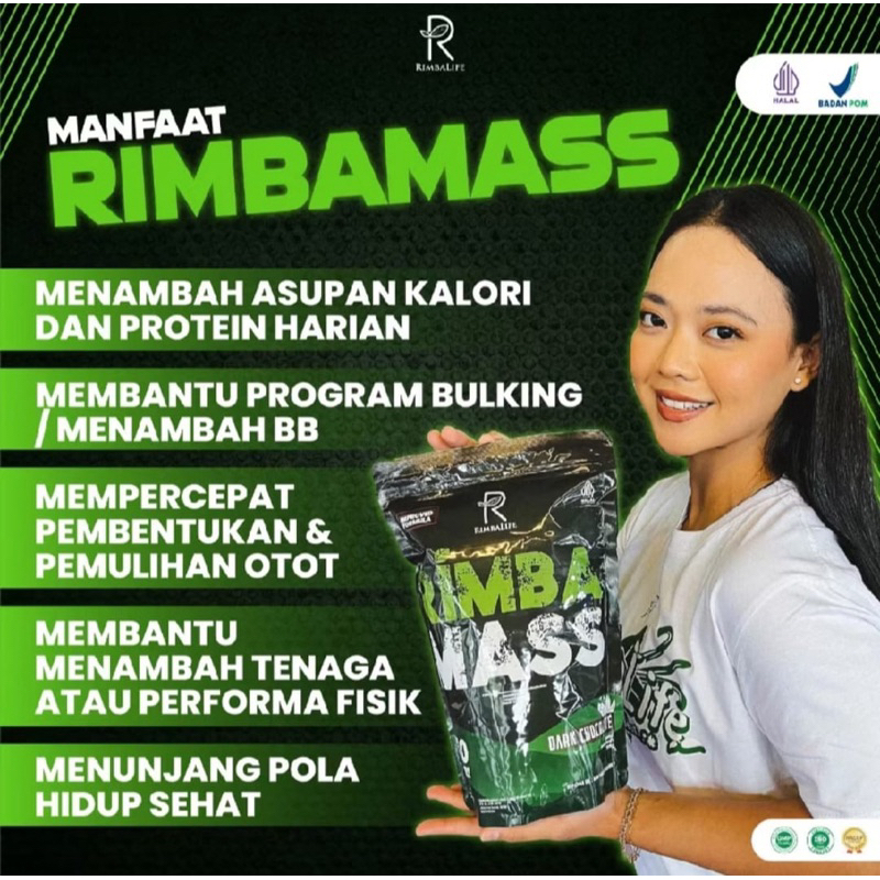 Rimba Mass Susu Bulking Tinggi Protein Penambah Berat Badan Dan Massa Otot