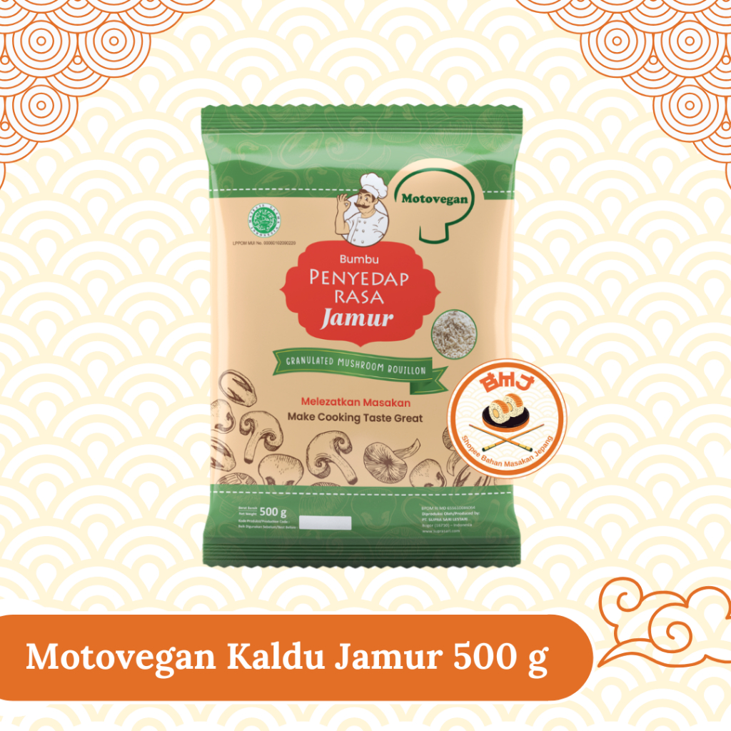 

Kaldu Jamur Non MSG Motovegan 500gram