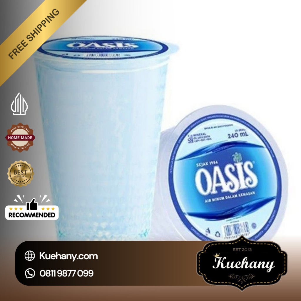 

Oasis Air Mineral Gelas - Air Minum Kemasan Gelas 240 ml isi 48 cup