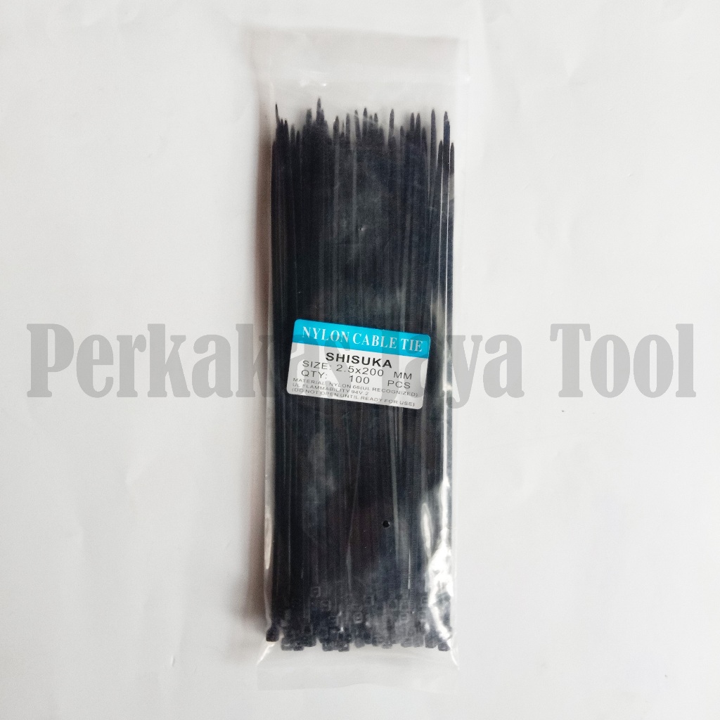 

Kabel Ties Cable Tie Kabel Tie 2.5X200 mm 20cm Hitam 100 pcs