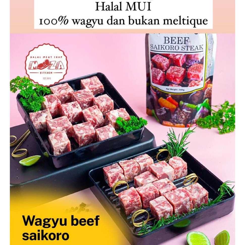 

Saikoro Cubic Beef Steak Wagyu 500gr