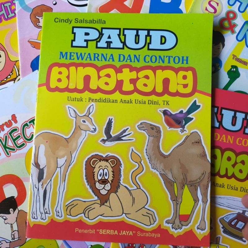 Buku Paud Mewarna dan Contoh Binatang