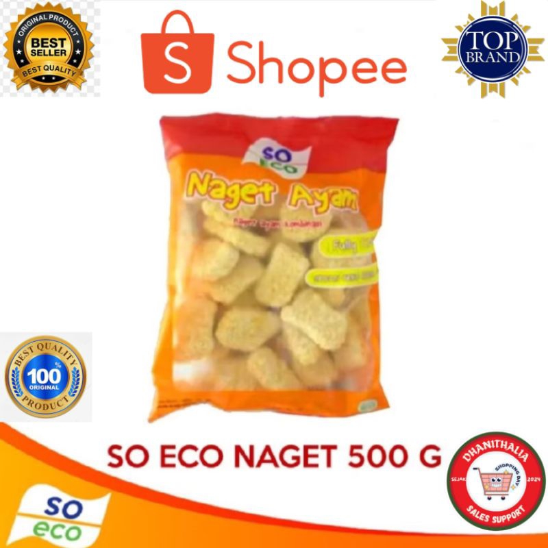 

NAGET AYAM SO ECO 500GR & 1000GR CHICKEN NUGGET HALAL