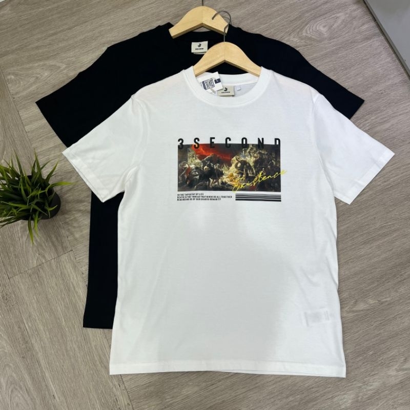 kaos 3second pria original