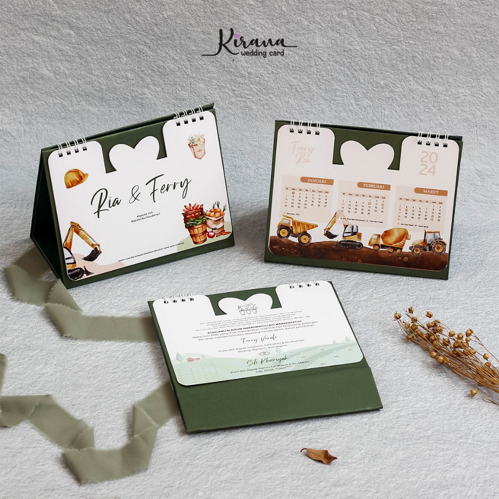 Undangan Pernikahan Custom | Undangan Kalender | Undangan Hardcover | Undangan Unik