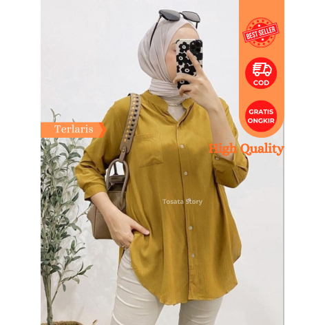 Kemeja Blouse Wanita Terbaru Bahan Rayon Premium
