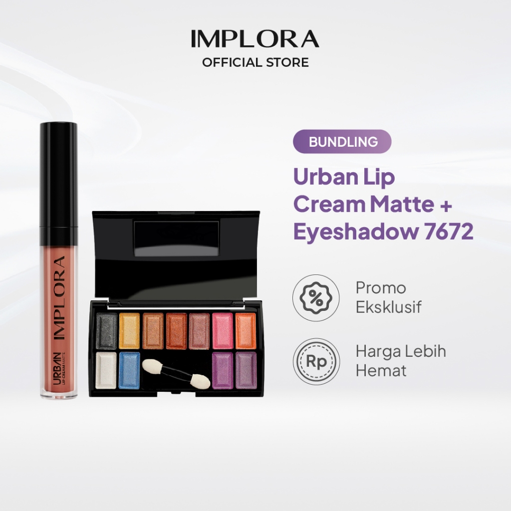 Implora Urban Lip Cream Matte + Eyeshadow 7672