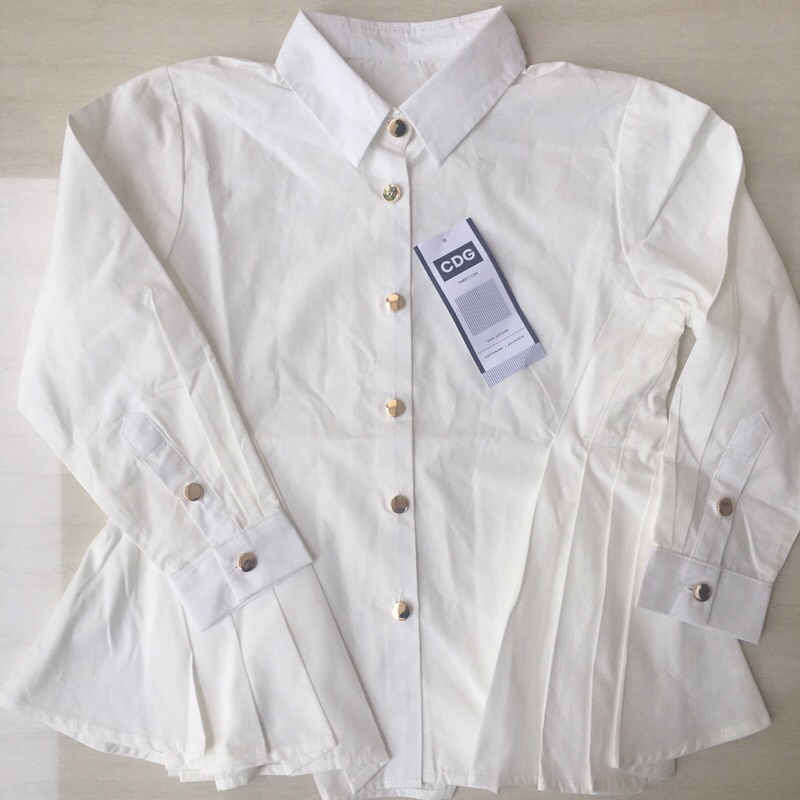 Cottonink x Mmehuillet Roli Peplum White