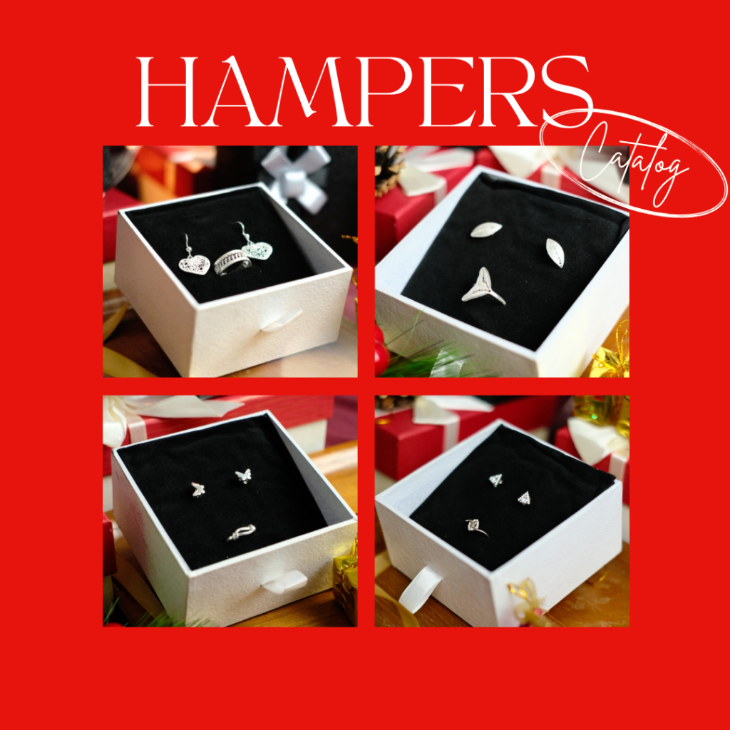 Kado Hampers 1 Set Perhiasan Perak Silver Asli 925 | HS SILVER