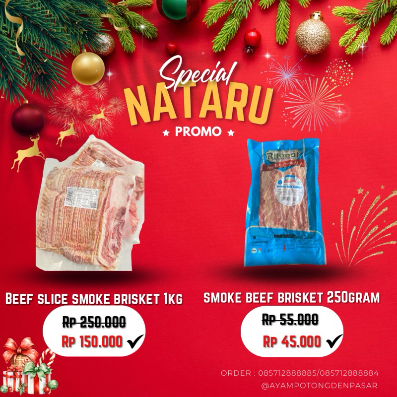 

promo promo beef brisket 1kg & 250gram