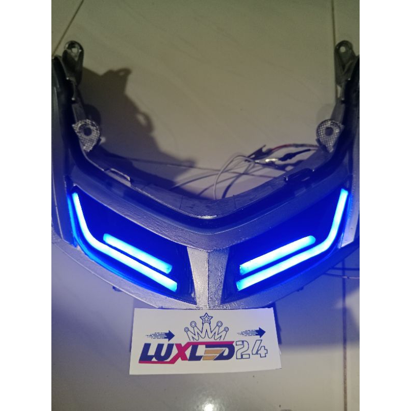 Variasi lampu senja depan mio smile WAJIB  ARUS AKi. warna biru