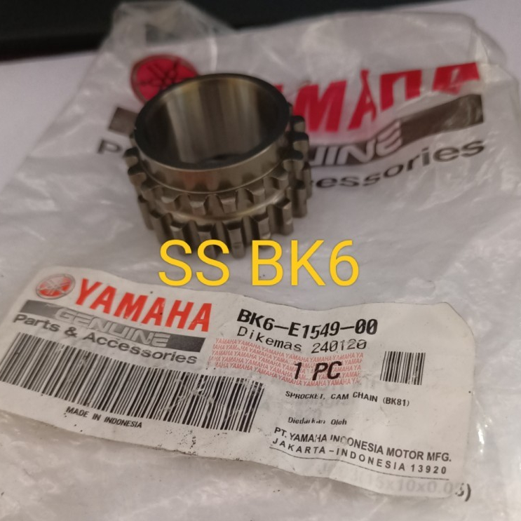 Gear Gigi Timing As Kruk Yamaha XSR 155, R15 USD, R25 V2, WR155, Vixion R BK7-E1549-00 (=BK6-E1549)