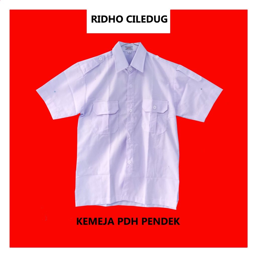 RIDHO CILEDUG - PDH PUTIH ASN PENDEK P3K, PMR, PASKIBRAKA