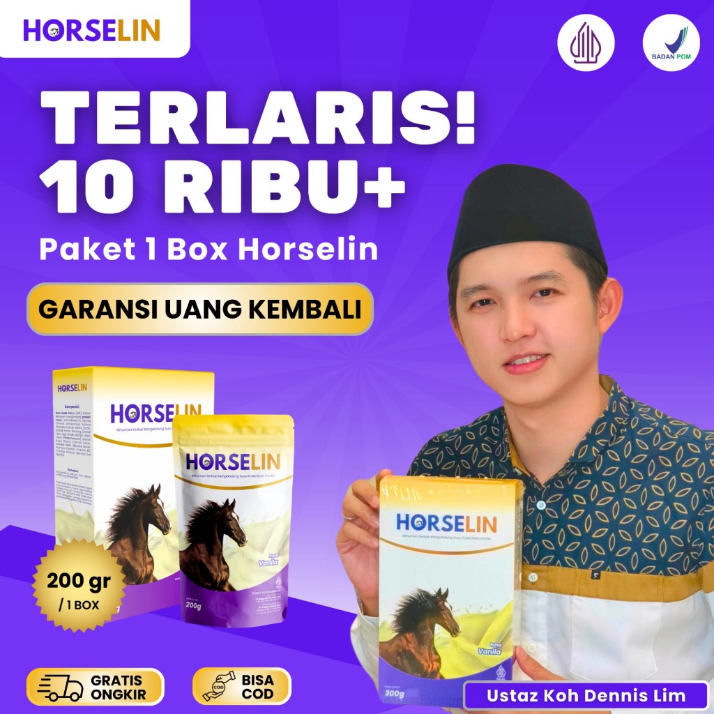 

Horselin Susu Kuda Liar Sumbawa Premium Atasi Nyeri Sendi Tulang Asam Urat Asli Original