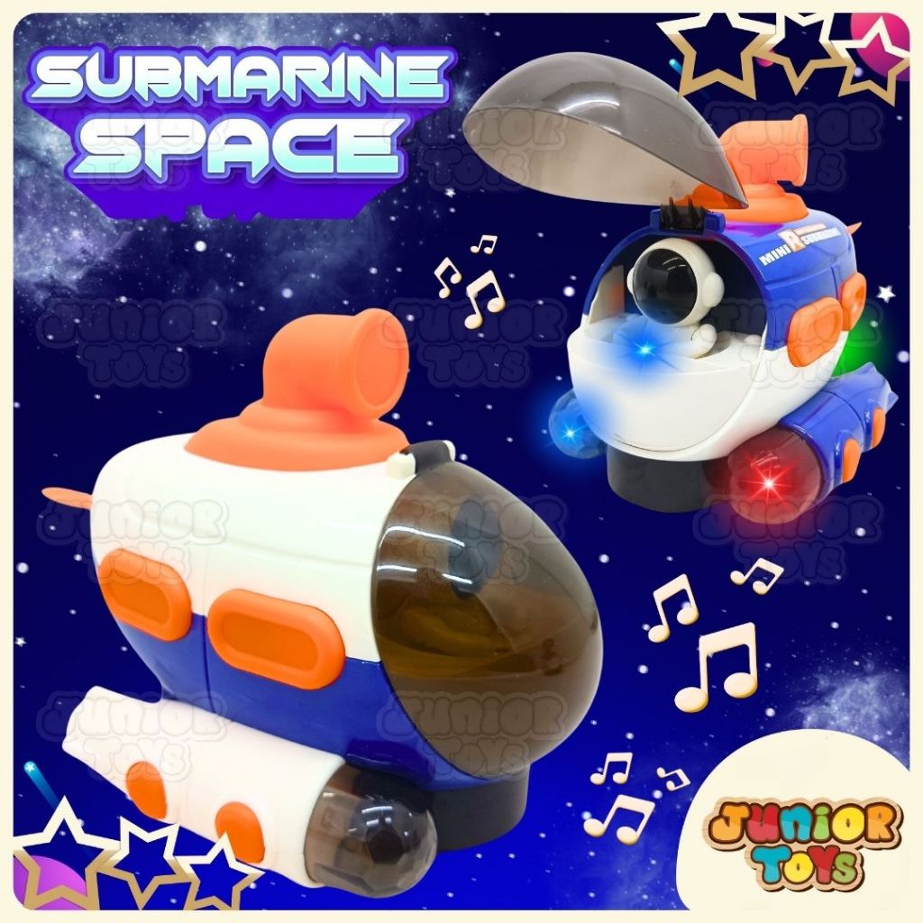 Mainan Astronot Kapal Explorer Antariksa Bunyi Musik Lampu Space Marine Boat Toys