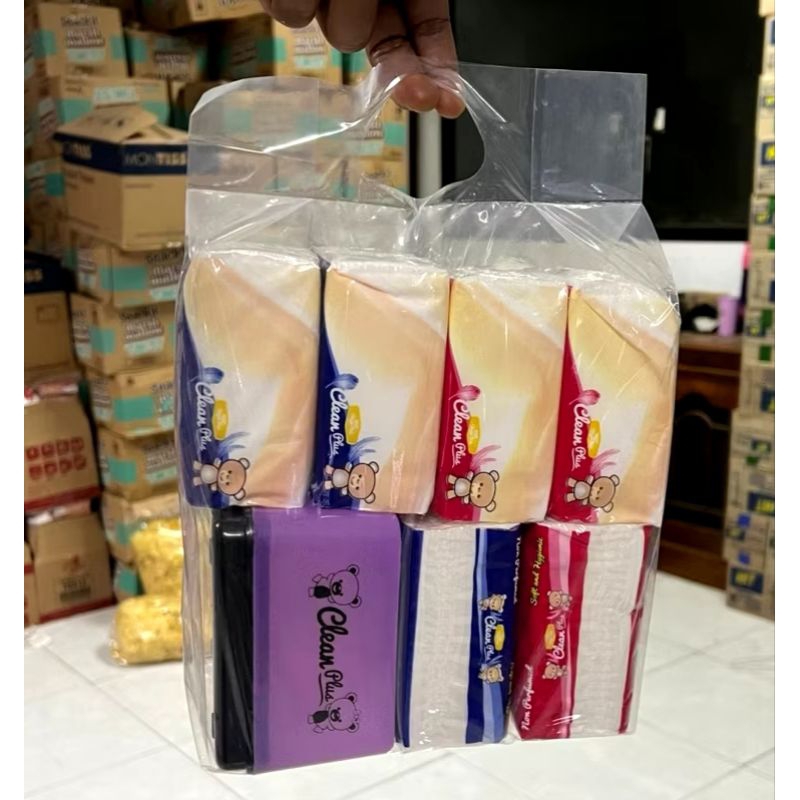Tisu clean plus + kotak tisu
