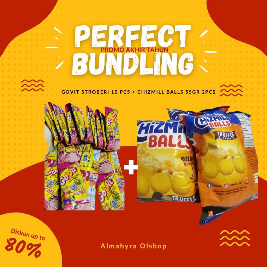

PAKET BUNDLING SPESIAL AKHIR TAHUN GOVIT 10 PCS & CHIZMIL BALLS 55GRM 2 PCS TERLARIS DAN MURAH